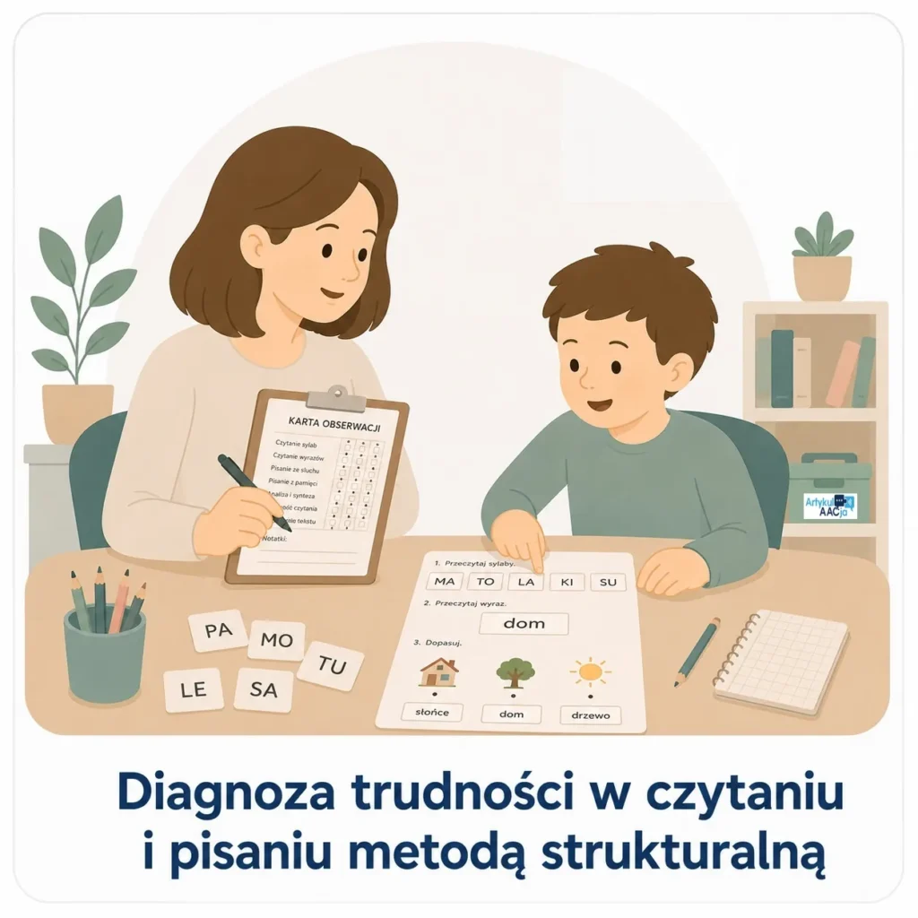 Diagnoza trudności w czytaniu i pisaniu metodą strukturalną dziecka w Gabinecie ArtykulAAcja na Ursynowie