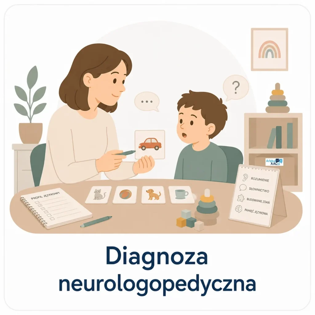 Diagnoza neurologopedyczna dziecka podczas spotkania z neurologopedą w Gabinecie ArtykulAAcja na Ursynowie