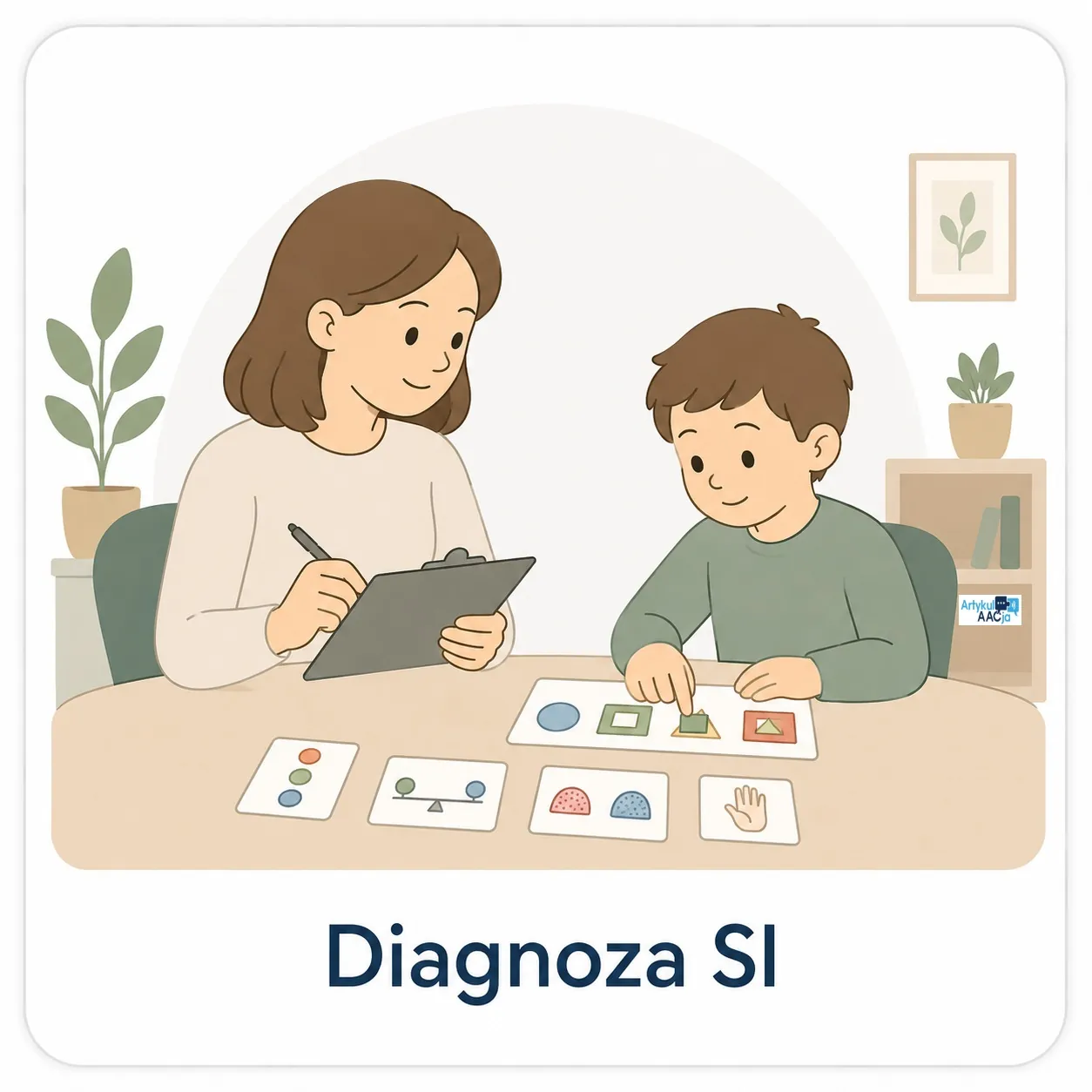 Diagnoza integracji sensorycznej dziecka podczas spotkania z terapeutą w Gabinecie ArtykulAAcja na Ursynowie