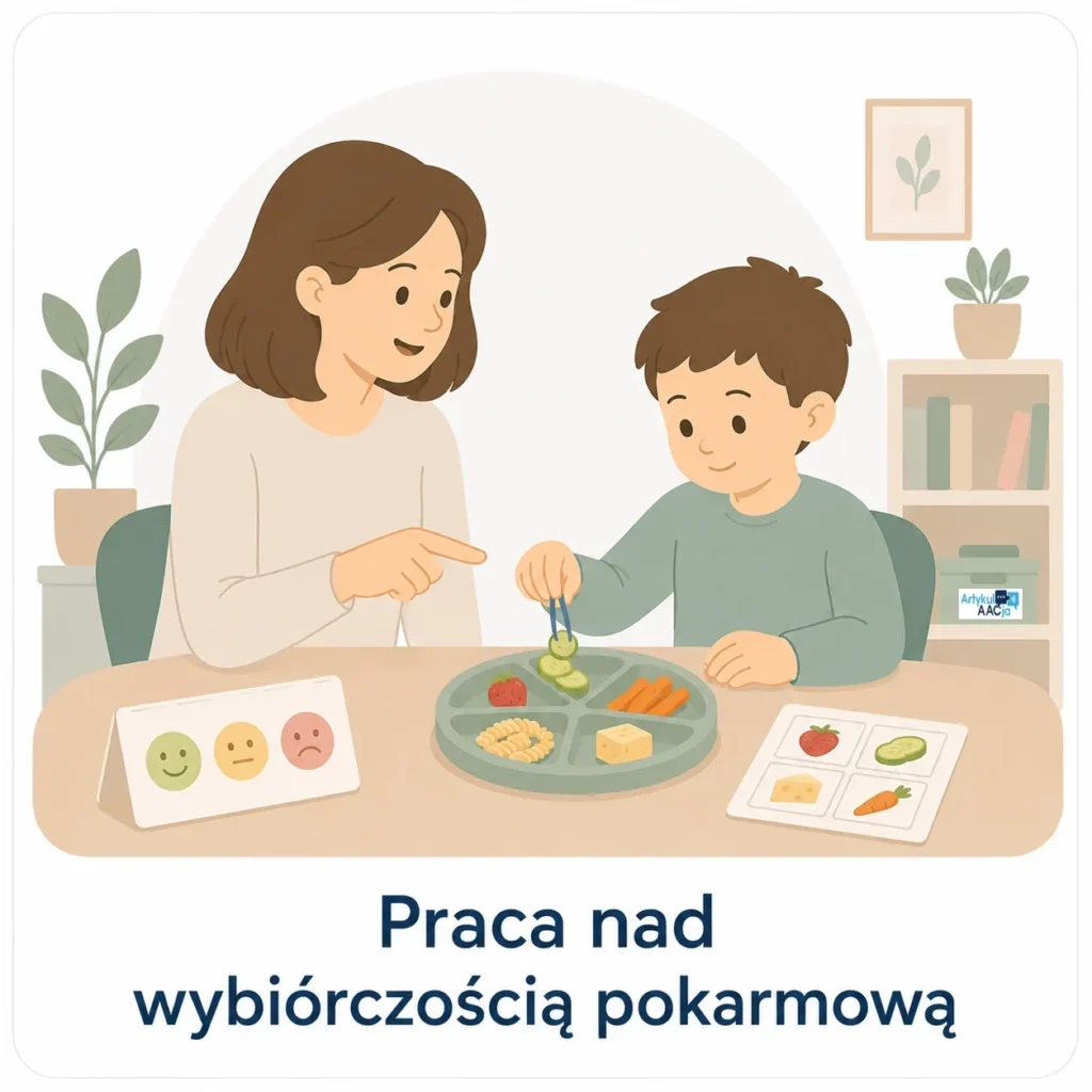 Terapia wybiórczości pokarmowej dziecka z wykorzystaniem różnych produktów spożywczych w Gabinecie ArtykulAAcja na Ursynowie